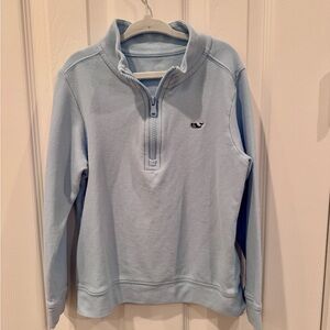 Vineyard Vines Boys Sky Blue Zip-Up Sweater